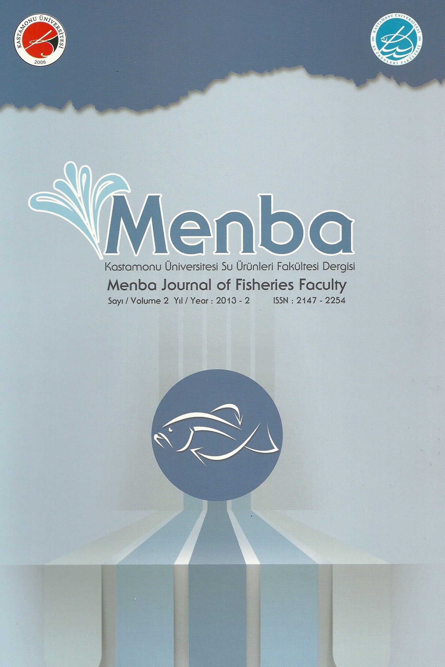 Menba Kastamonu Üniversitesi Su Ürünleri Fakültesi Dergisi